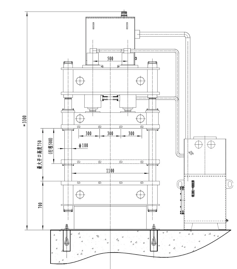 
Four Column Hydraulic Press Machine Model Y32 - 315T 