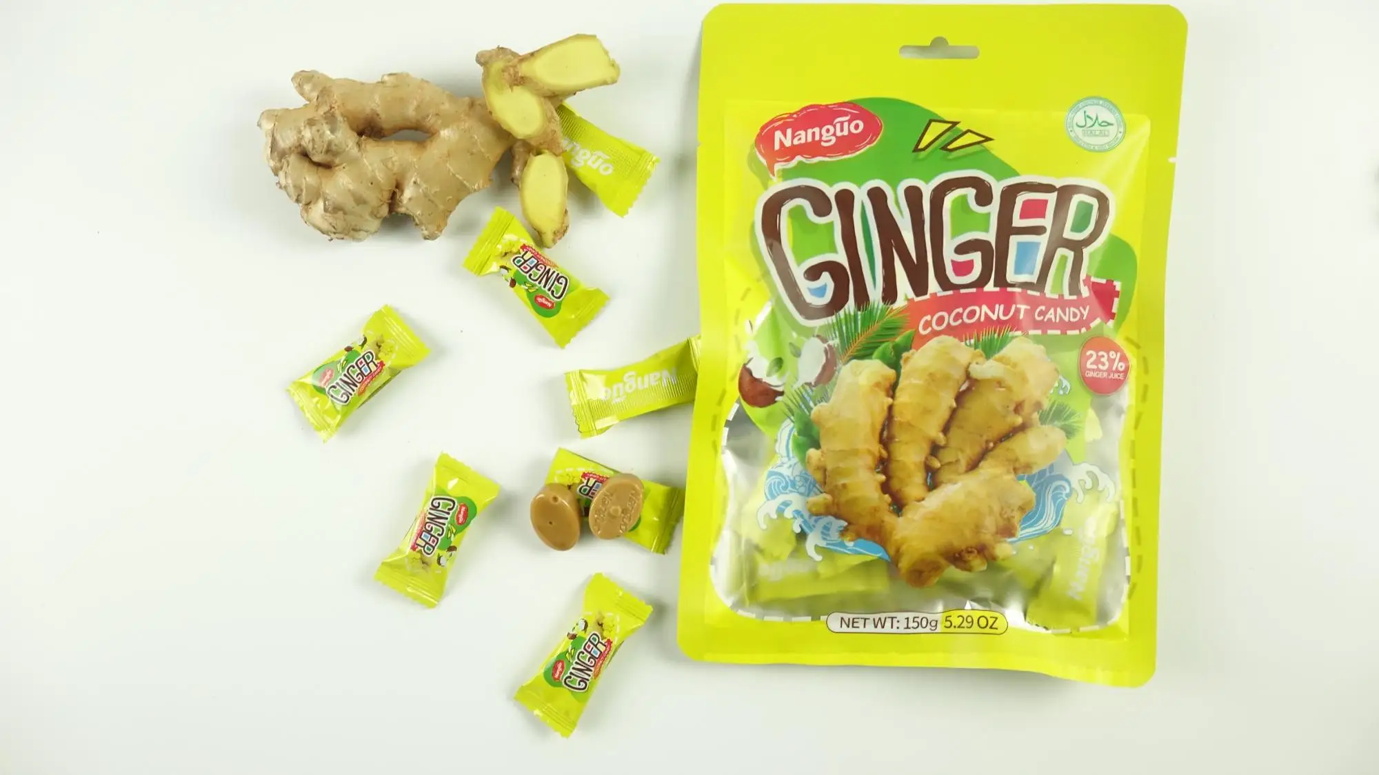 Halal Confectionery Ginger Coconut Candy