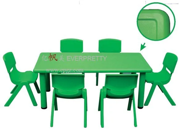 Wholesale plastic Used Daycare Furniture Kindergarten Tables and Chairs / Kid Table and Chair set