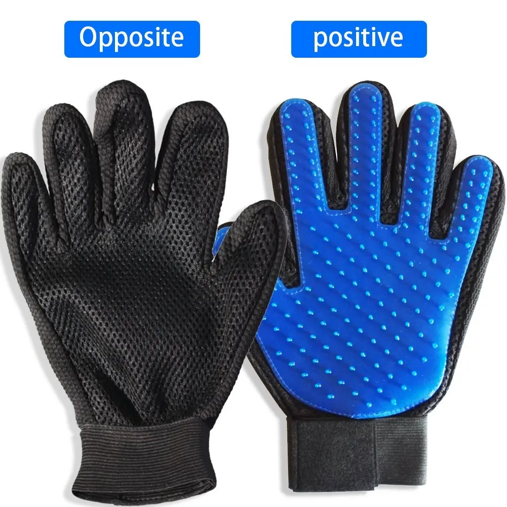 Hot Selling Pet Grooming Deshedding Brush Five Fingers Silicone  Dog Cat Hair Cleaning  for Dog Massage