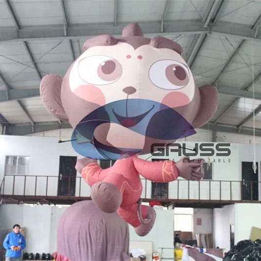 hot sale giant Inflatable remote control helium monkey balloon/inflatable advertising monkey cartoon