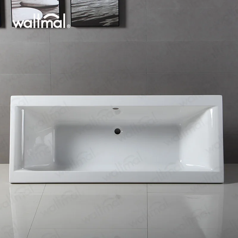 Waltmal WTM-02817 Evolution 66 Inch Acrylic Drop In Soaker Tub