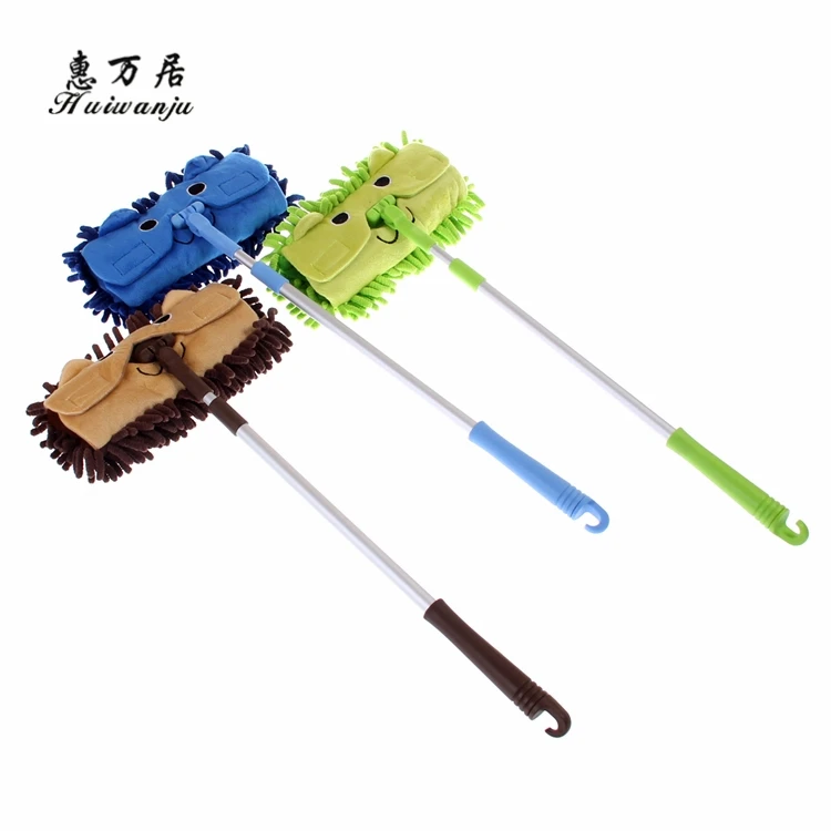 Microfiber Chenille Mini Cartoon Floor Cleaning Microfibre Mop With Telescopic Handle