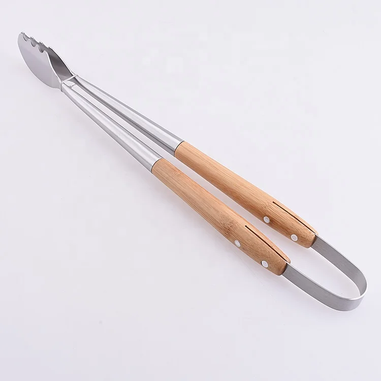 5 шт сделанных из нержавеющей стали с бамбуковой ручкой посуда аксессуары для кемпинга на открытом воздухе кухонная утварь набор для барбекю Посуда Набор инструментов для барбекю