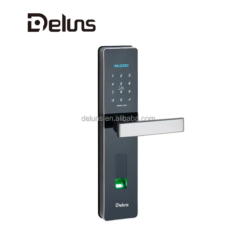 
Fingerprint password key nfc card door lock diary waterproof electronic digital smart biometric door lock for apartment office 
