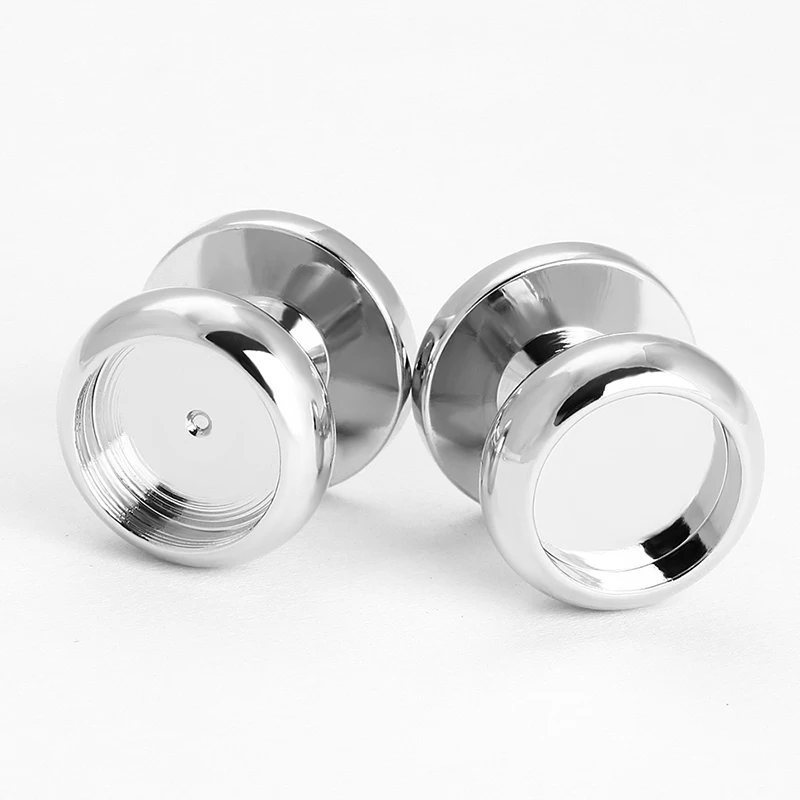 Tuxedo round studs blank metal button studs sets cloth cufflinks