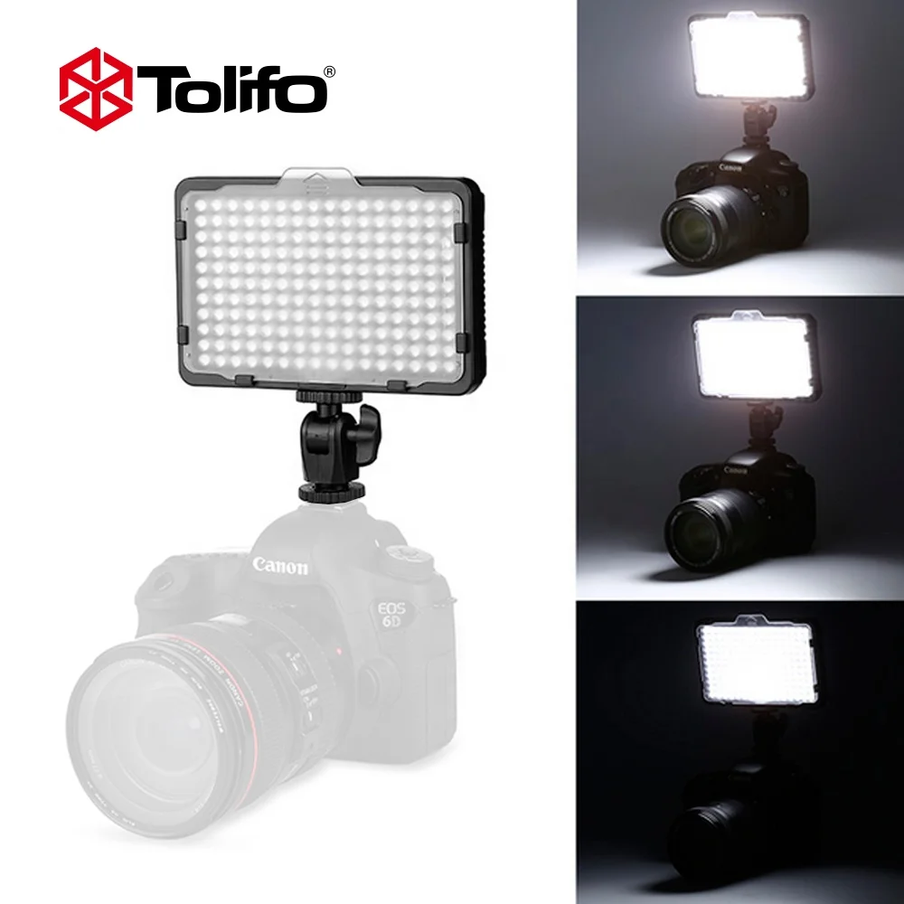 
Tolifo PT-176S Best Selling Battery Operated 5600K Dimmable LED Camera Photography Lighting 