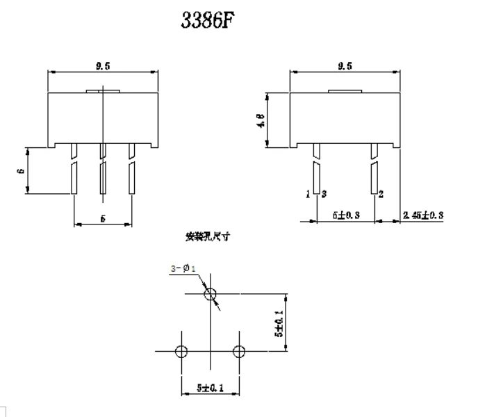 3386F 100k linear potentiometer b202, ruwido potentiometer 10k