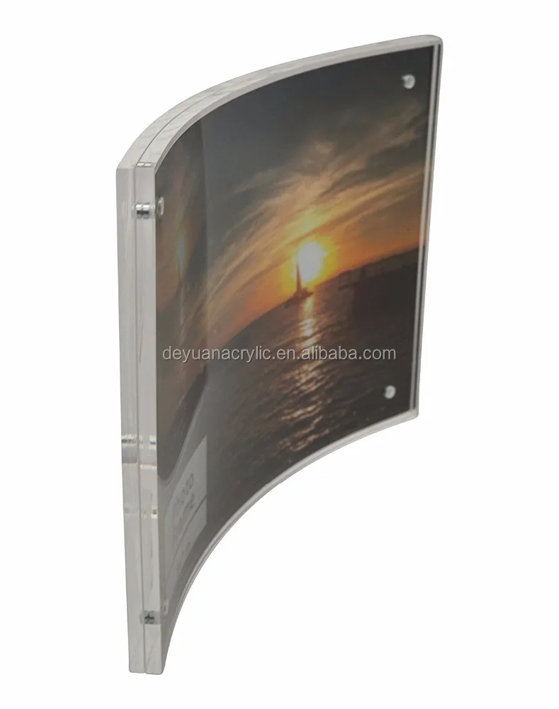 Transparent Acrylic Magnetic Photo Frame / Camber Pictures Frame