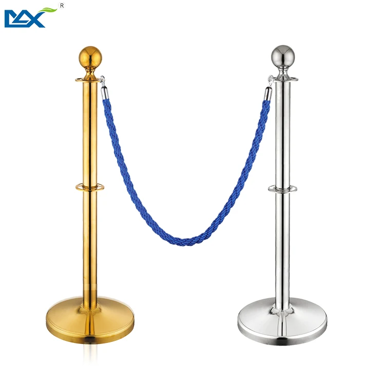 crowd control barriers queue post blue chrome stanchions with ropes