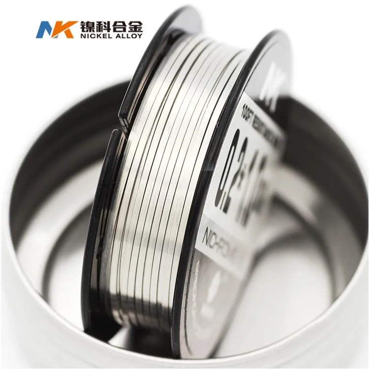 Factory price Suzhou NK brand nichrome ni80 ribbon wire vape
