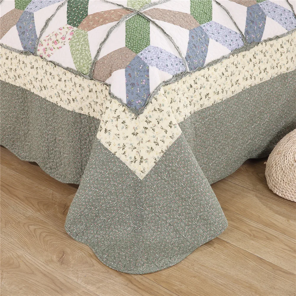 
China Wholesale embroidery handmade cotton baby luxury bedding set bed sheet comforter duvet cover bedspread fitted patchwork qu 