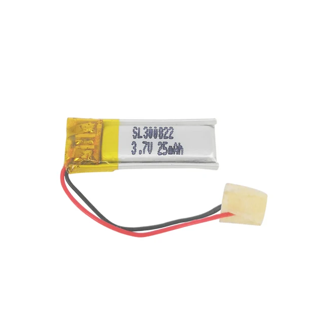 Самый маленький литий-ионный 3,7 в литий-полимерный аккумулятор 300822 25 мАч для спортивных наушников