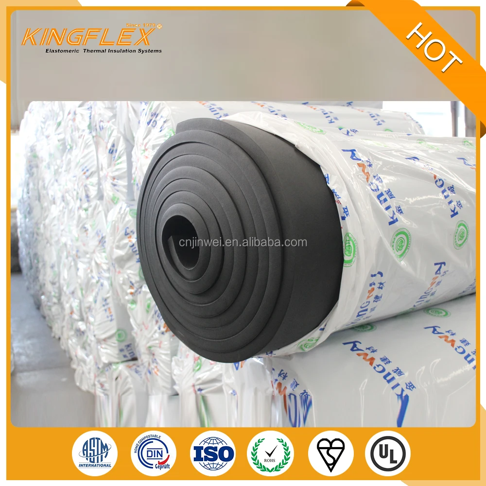 Kingflex non combustible materials rubber insulation foam