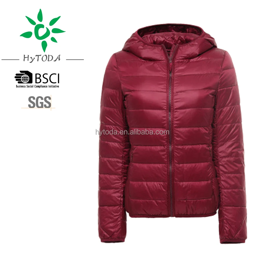 
Polyester filling hoodies lightweighted down jacket 
