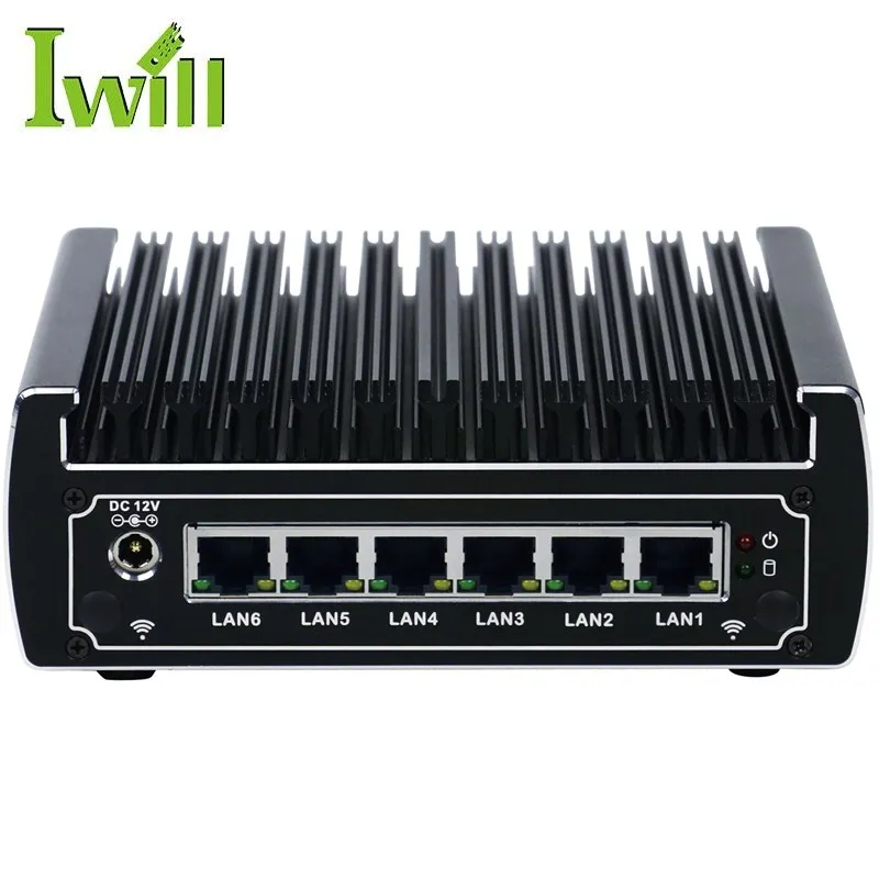 Iwill Technology IBOX-501 N13 firewall micro fanless industrial pc with multiple lan