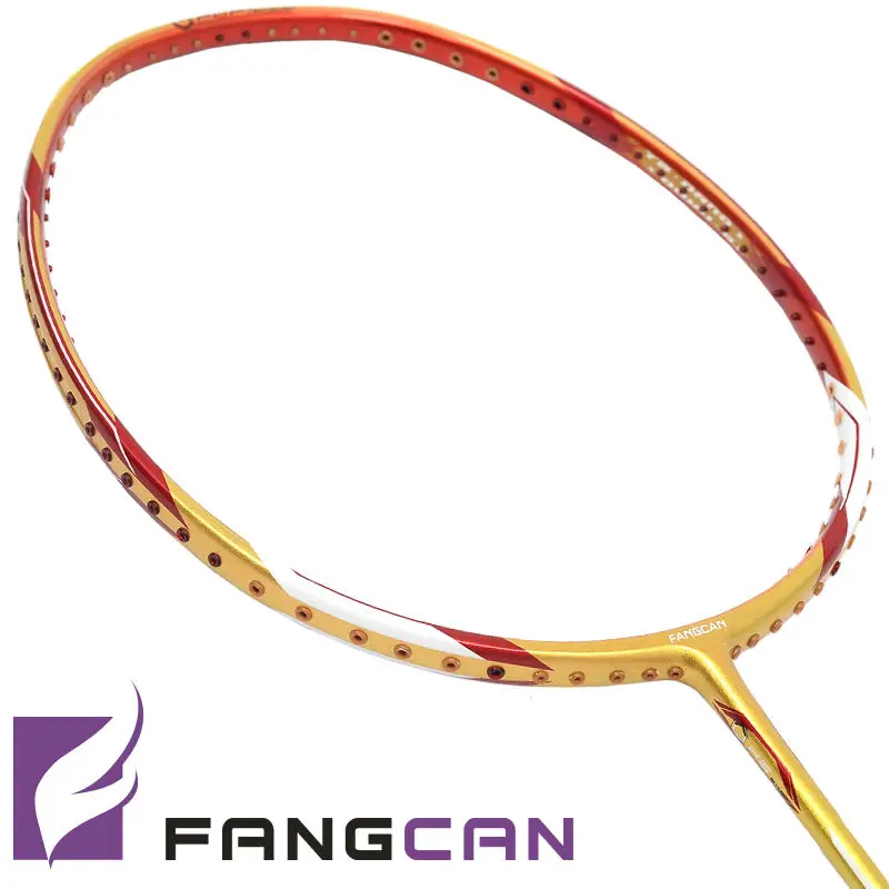 5 pcs/lot FANGCAN 100% H.M. Graphite badminton racket N90 star racket wooden with string without cover