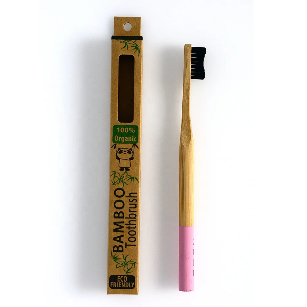 ZigZag Bristles Shape FSC Certified Round Toothbrush Bamboo