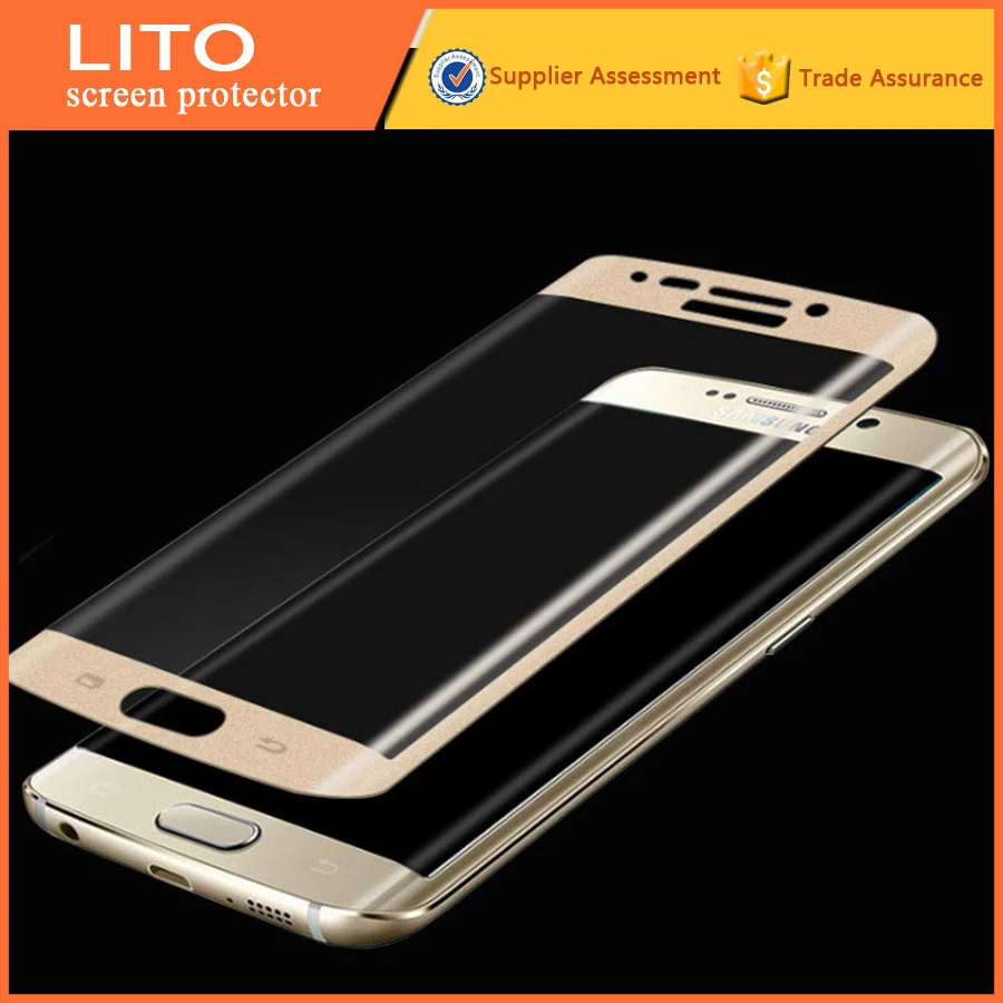 100% матч 3D изогнутый полное покрытие из закаленного стекла протектор экрана пленка для S6 края