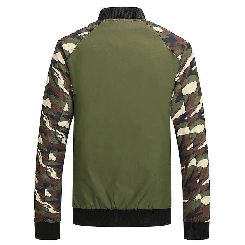 Latest Design American Baseball Jacket Mens Collar Camouflage Jacket