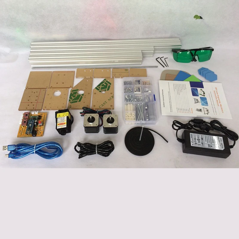 hot sale 500mW DIY Laser Engraver IC Marking Printer working Size 40*50CM Blue Violet Laser carving equipment