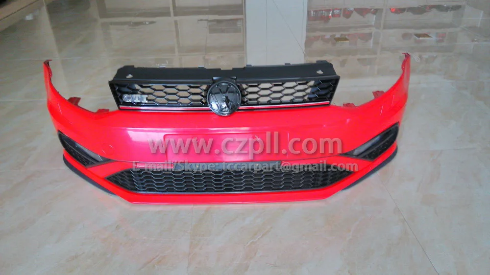 Передний бампер для POLO 2010 - 2014 - 2016 UPGRADE GTI 6R0 807 221 / 217 6C0 807 217 / 221