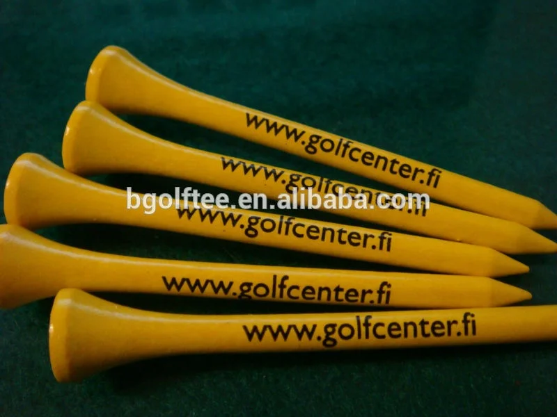 shank logo imprint bamboo golf tees