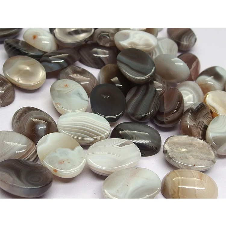 High quality natural gemstone 13x18 mm Banded Agate oval cabochon