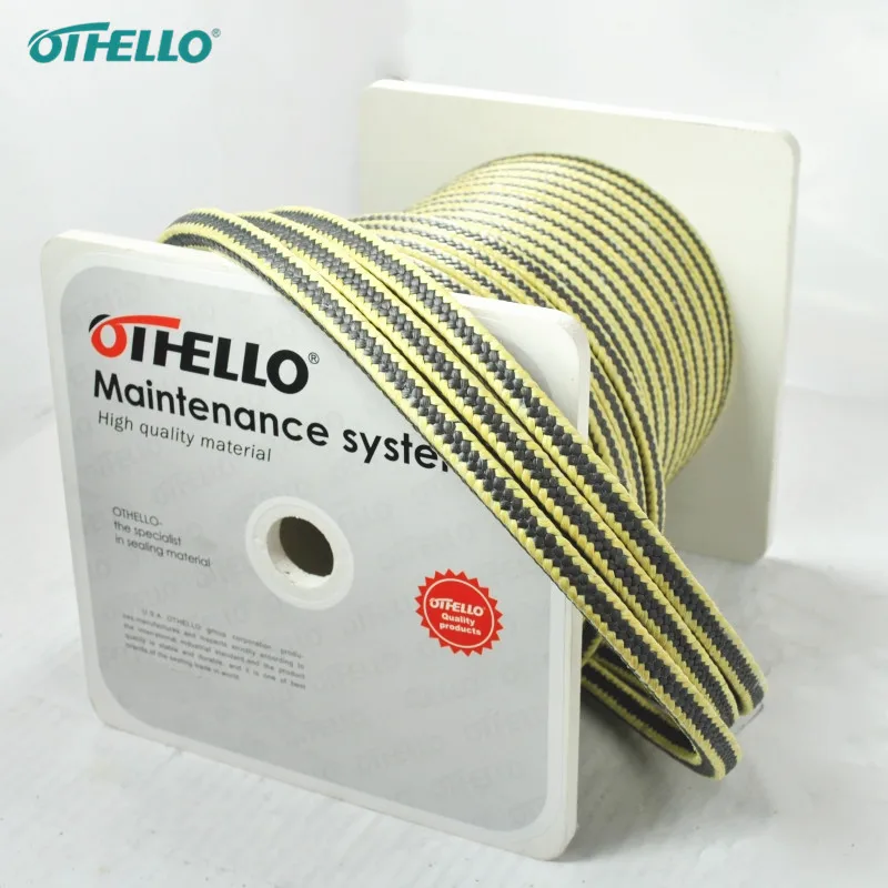 Graphite ptfe aramid fiber packing aramid braided packing for pump