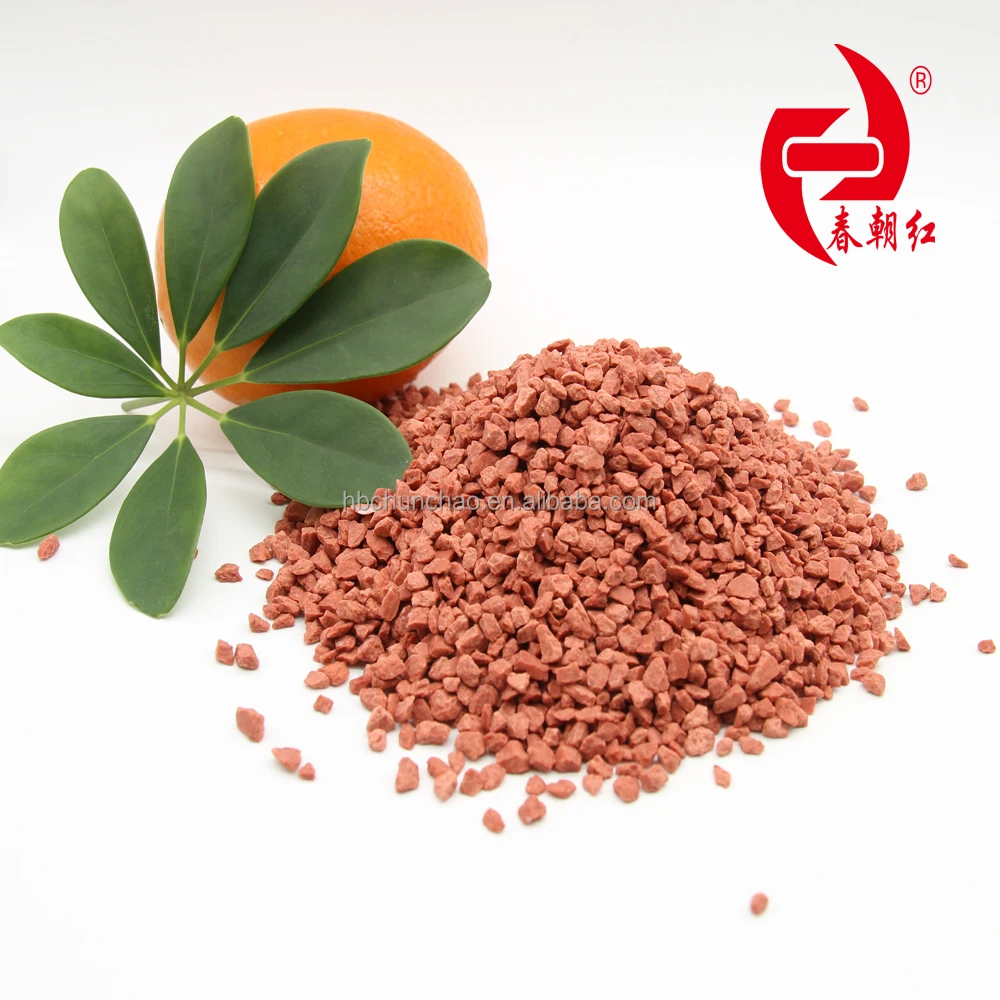 Agricultural fertilizer of 60% potassium chloride MOP red granular