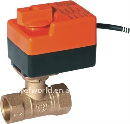 LFS Liquid Flow Switch  Motor Operated Brass Ball Valve for  HVAC