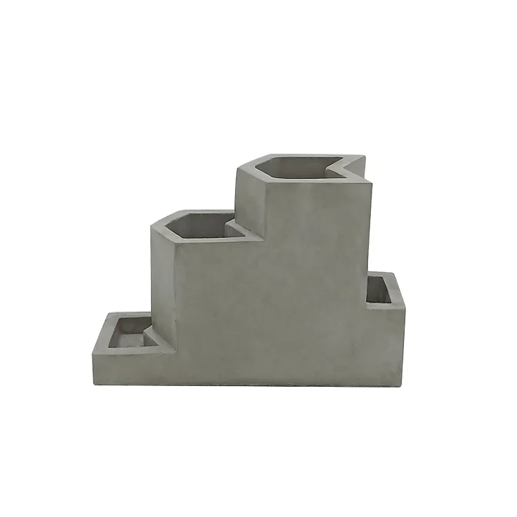 
Simple style office table concrete pen holder 