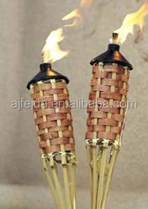 Widely Use In Outdoor/ Indoor Handmade Bamboo Torch For Wedding Party