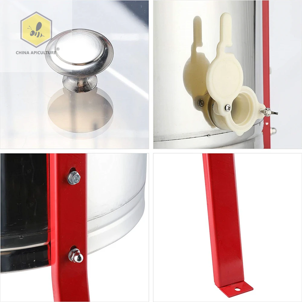 4 frame Stainless steel Electric Honey extractor