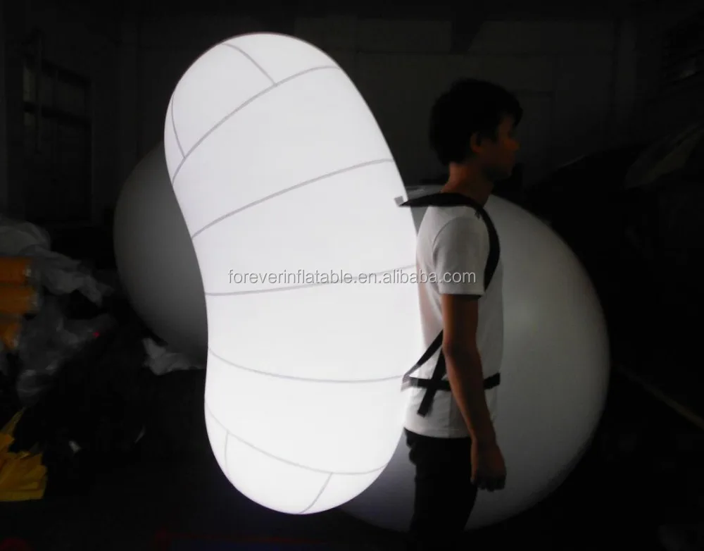 Advertising inflatable lighting sausage backpack