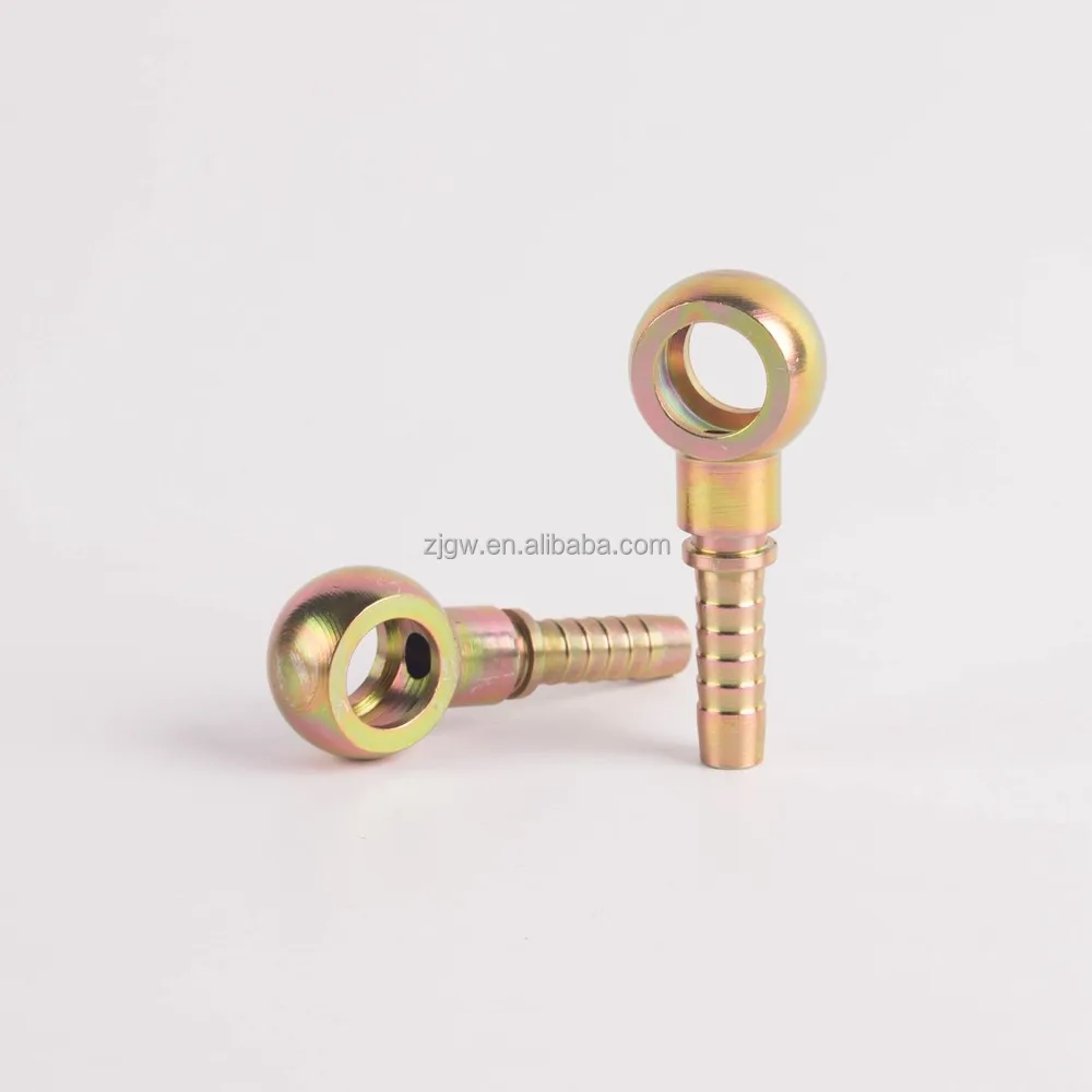 
Used in rubber hoses high pressure and high temperature metric hydraulic hose banjo fittings 