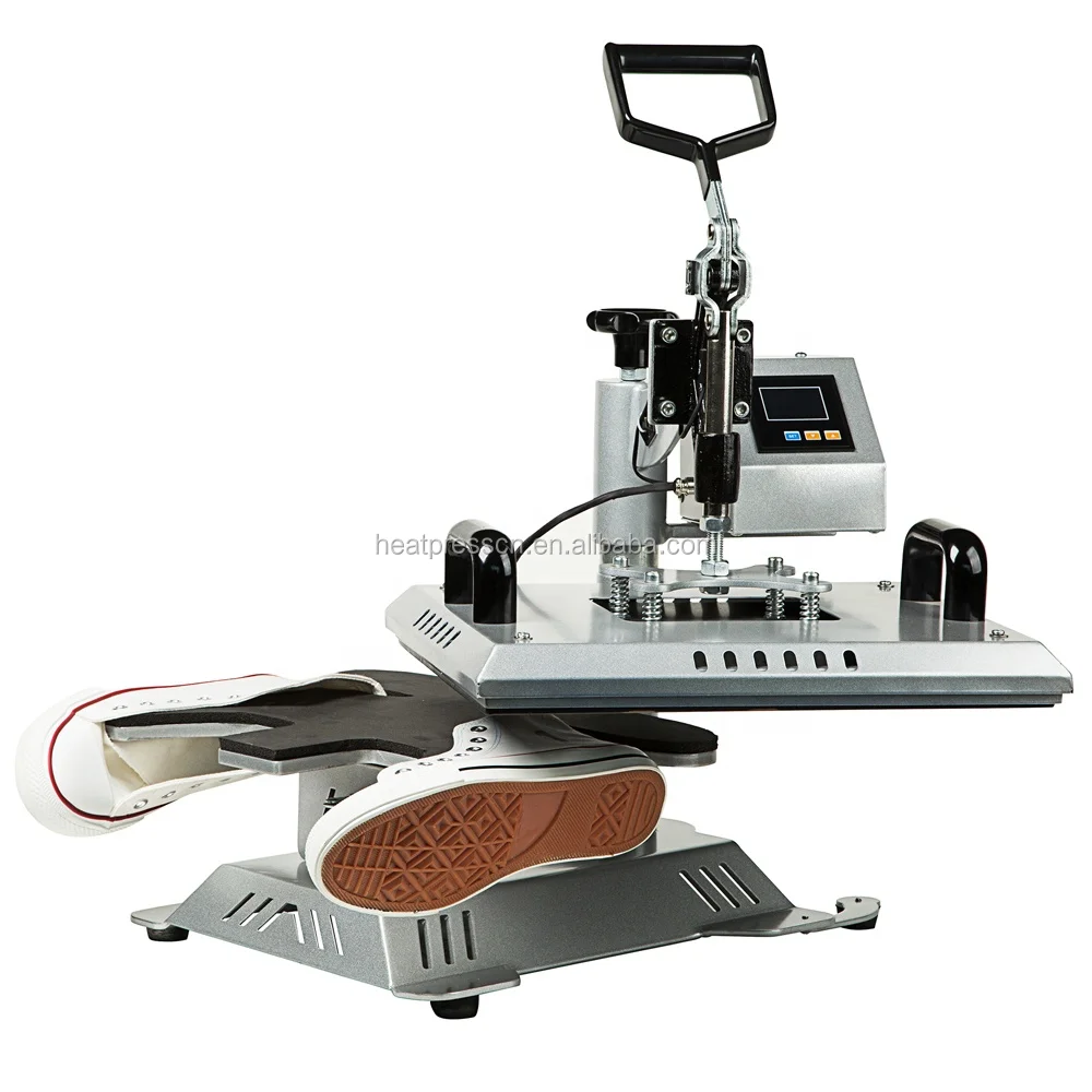 AIDARY Socks Heat Press CE LCD Display Provided Flatbed Printer Mini Heat Press Machine T-shirt Printing Manual Rosin Press