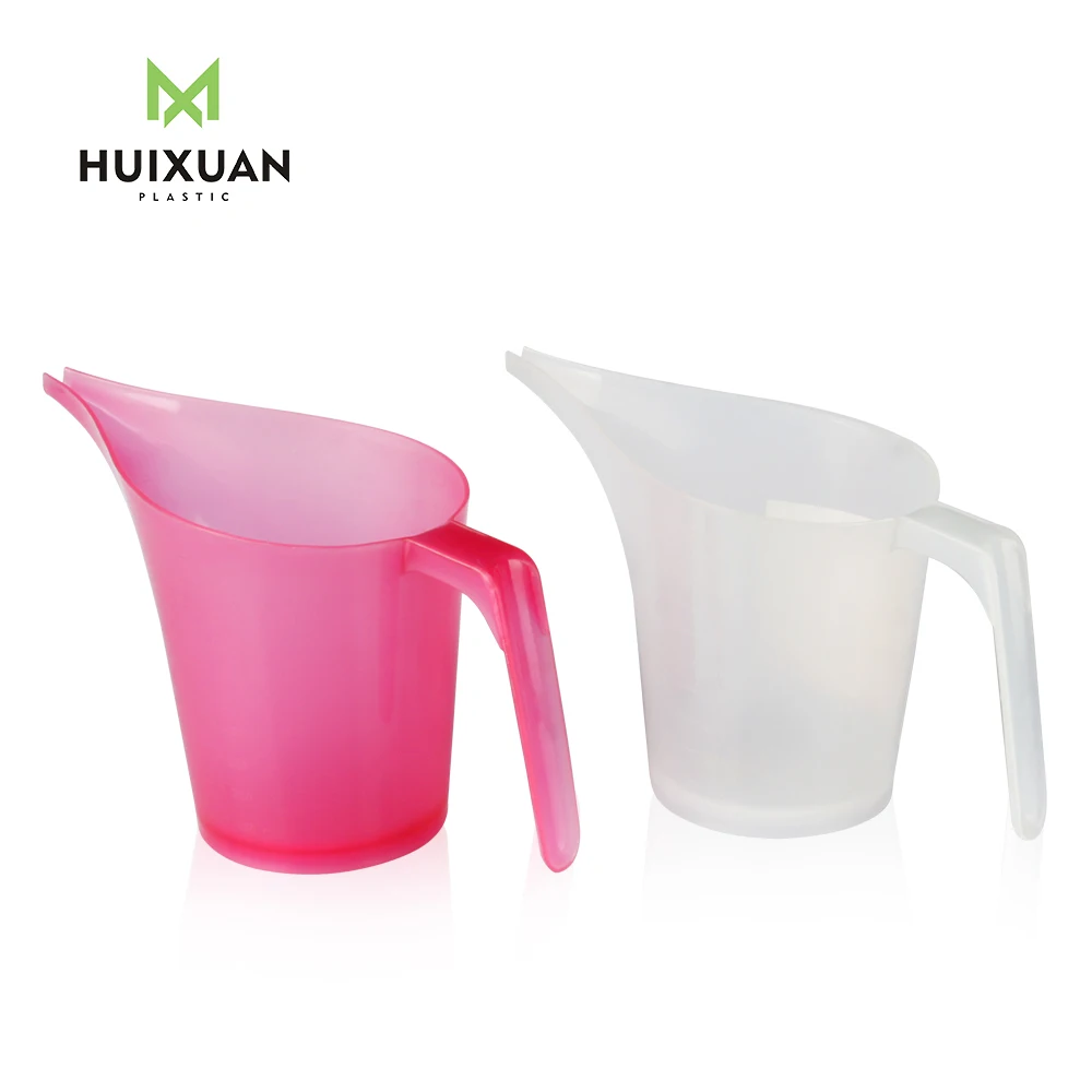 Customized unique cool plastic funnel pitcher measuring cups