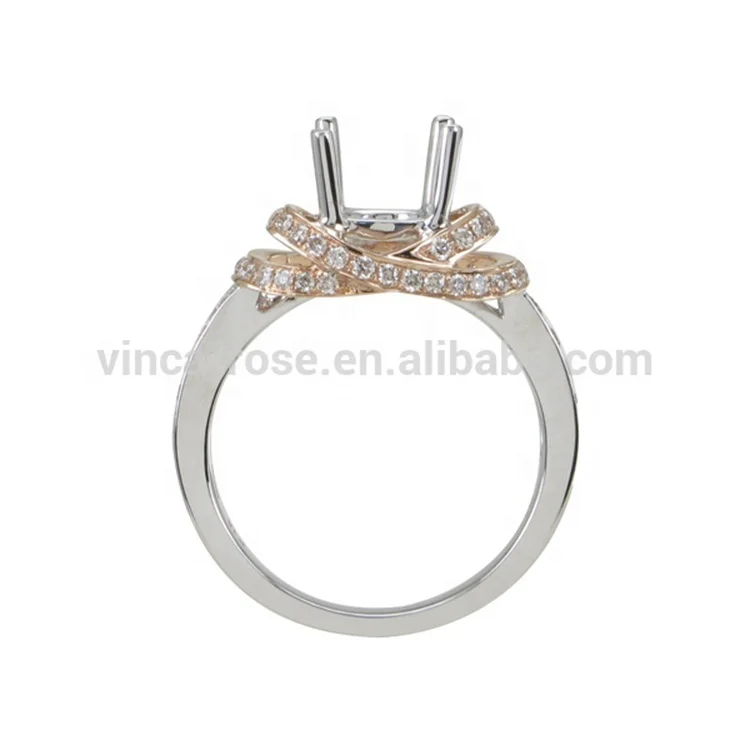 wedding ring holder without gemstone 925 sterling silver engagement ring semi mounting blank jewelry mounting