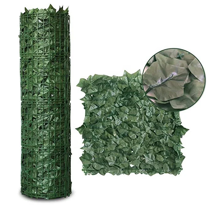 Artificial Hedges Faux Ivy Privacy Screen Leaf Fence For Garden Decoration