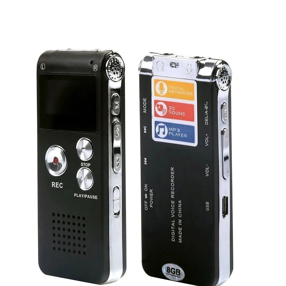 Voice Activated Rechargeable Multifunctional MP3 Music Player Dictaphone