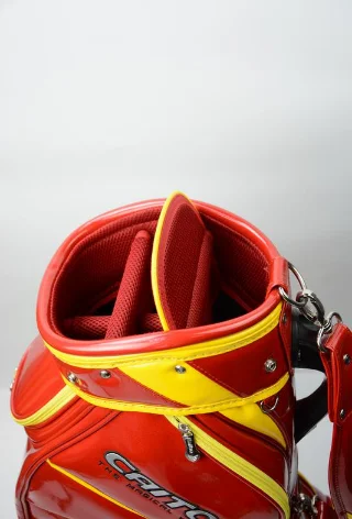 New Arrival Pu Leather Adult Mens Women Golf Bag Custom Embroidery Logo Golf Club Bag Golf Stand Bag