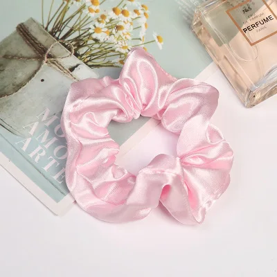 Модные женские Однотонные резинки для волос, милые элегантные резинки для волос, аксессуары для фиксации хвоста