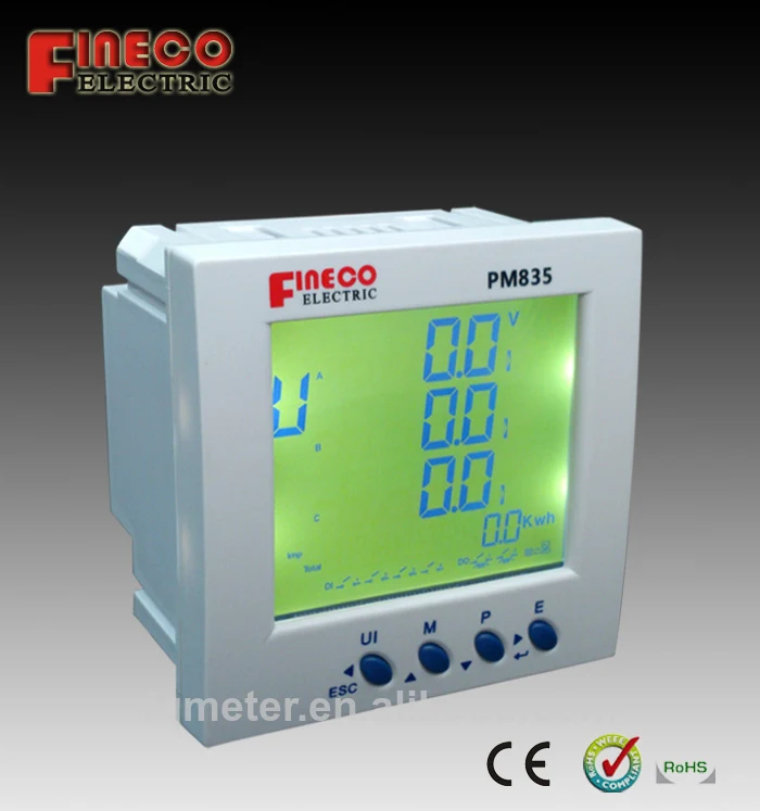 переменного тока напряёение цифровой приборной панели uesd для энергии монитор электросчетчика rs485
