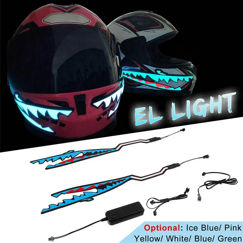 
Outdoor Waterproof Bicycle Led Motorcycle Helmet Light Strip Flexible El Light Strip 