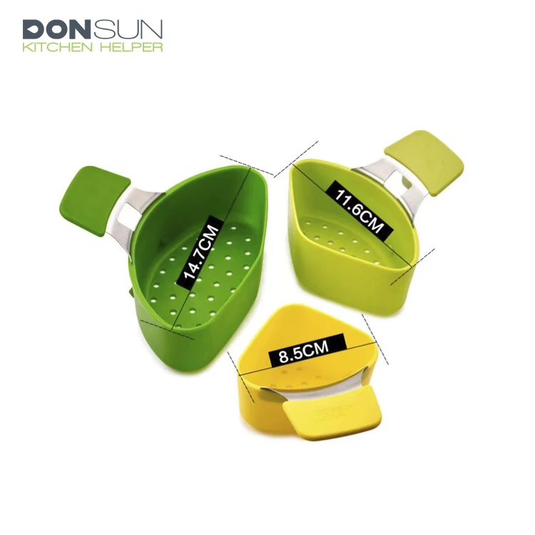 non-stick plastic 3 pieces steam cooking pot for Vegetable or Pasta