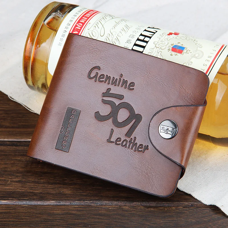 Оптовая продажа, мужской кожаный кошелек Baellerry, кошелек с зажимом для денег и монет в стиле ретро, кожаный мужской кошелек Hunter, бумажники