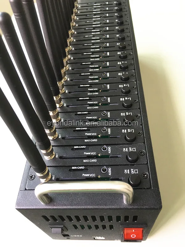 Compatible with Kannel software 16 ports gsm modem pool for bulk sms sending email modem