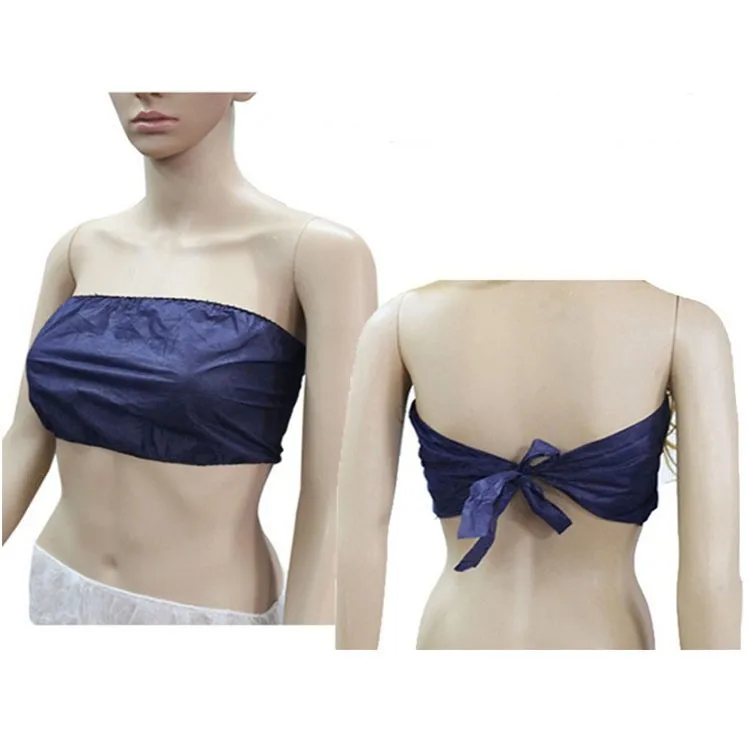 Beauty Salon Spa Plain Disposable PP Non Woven Bra Underwear G-strings Tanga