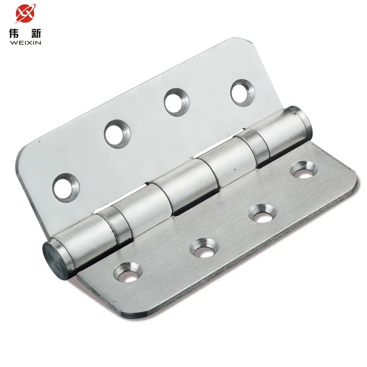 4 Inch Round Corner 2 Ball Bearings Stainless Steel Door Hinges
